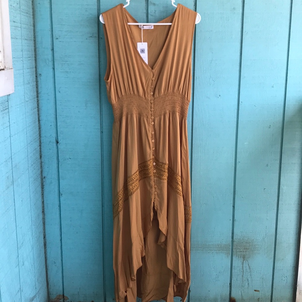 BOHO Asymmetrical Maxi Dress (New with Tags)
